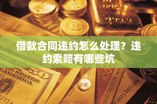 武汉借款合同违约怎么处理？违约索赔有哪些坑