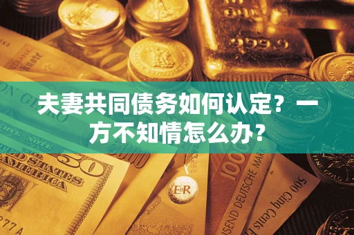 武汉夫妻共同债务如何认定？一方不知情怎么办？