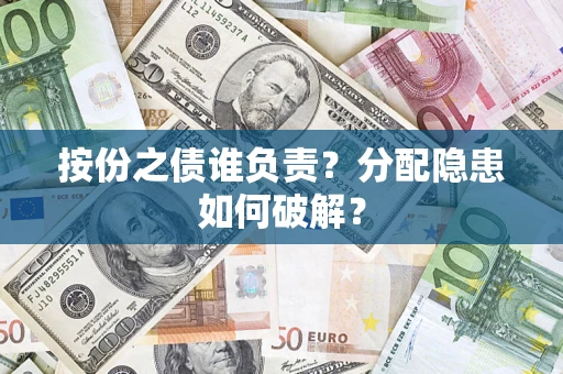 武汉按份之债谁负责？分配隐患如何破解？