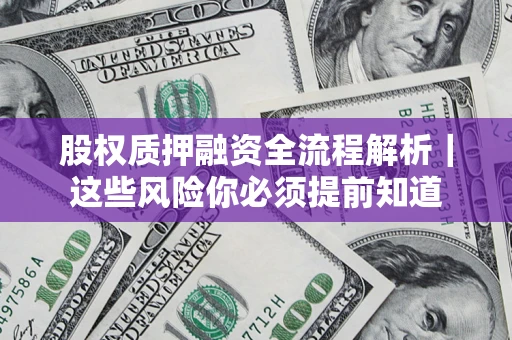 武汉股权质押融资全流程解析｜这些风险你必须提前知道