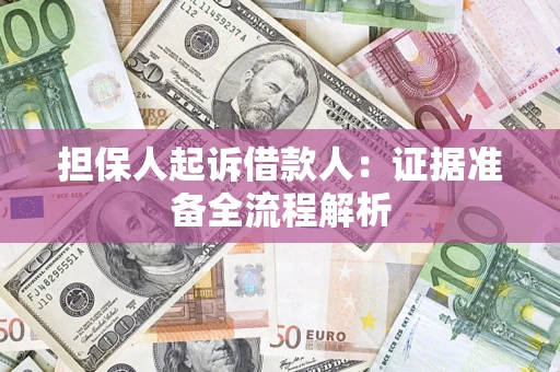 武汉担保人起诉借款人：证据准备全流程解析