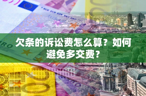 武汉欠条的诉讼费怎么算？如何避免多交费？