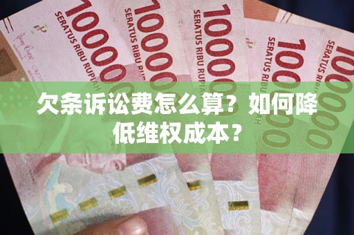 武汉欠条诉讼费怎么算？如何降低维权成本？